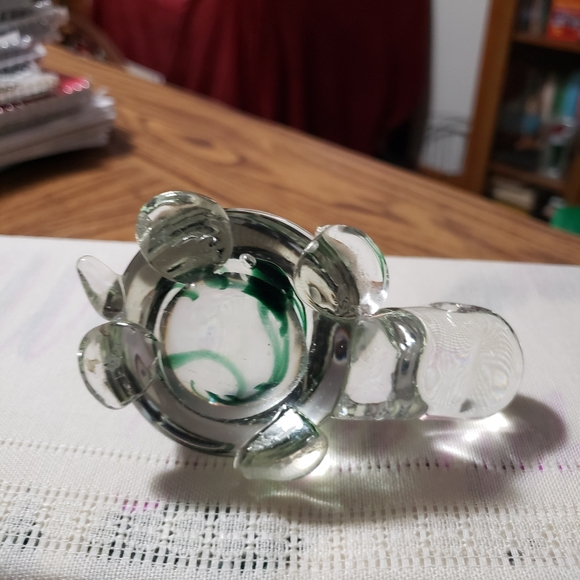 Beautiful Glass Turtle with green swirls by Gorgeous Designs - Picture 5 of 7